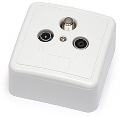 Univerz�na ��astn�cka z�suvka:SAT+TV koncova