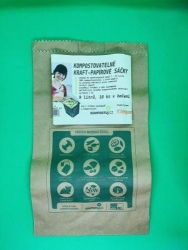 Papierov� kompostovate�n� vreck� na kuchynsk� zvy�ky