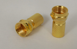 F-konektor zlaty na RG6