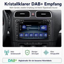 Android radio VW -�koda- Seat Golf 5-6 Passat B6-B7 Touran - Tiguan - Sharan 8/256 GB pam� 