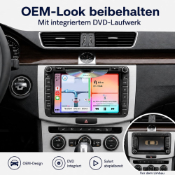 Android radio VW -�koda- Seat Golf 5-6 Passat B6-B7 Touran - Tiguan - Sharan 8/256 GB pam� 