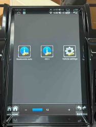 Android Radio Land Rover Nastavenie menu auta