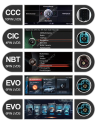 Multimedi�lny LCD panel BMW 1/2/3/4 Seria F20/F21/F22/F30/F31/F33/F34/F36