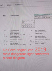 Kia-Ceed-2019 original -car-radio-dangerous-light-connectors-pinout-diagram