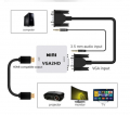 HDMI-rozbo�ova� VGA + audio vstup na HDMI v�stup