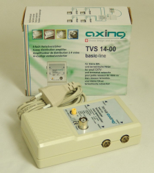 Domov�  zosilova�  AXING TVS 14-00, 4x 10 dB