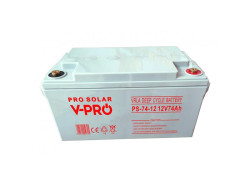 Bat�ria 12V 74Ah V-PRO SOLAR DEEP CYCLE