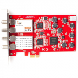DVB-S2 Quad-Tuner, Profi PCIe Satelitn� -TV-Karta, TBS-6908
