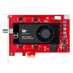 TBS-6209 DVB-T2/C2/T/C/ISDB-T Octa-Tuner, PCIe terestri�l - alebo  Kabel-TV-Karta,