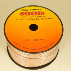 California Boom USA   Dvojlinka Cu 1,5 mm2 Transparent CU