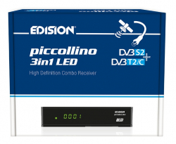 Digit�lny prij�ma� Edision Piccollino 3in1 LED S2-T2-C
