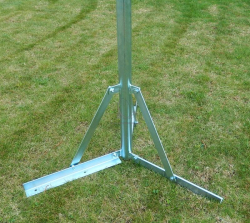 Konzola na ploch� strechu - v��ka 150cm - 48mm trubka - skladacia