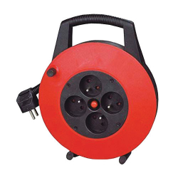 Predl�ovac� k�bel na bubne - 4 z�suvky 10m HADEX L190