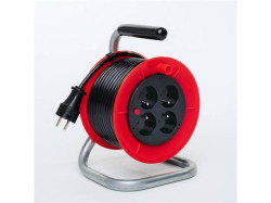 Predl�ovac� k�bel na bubne - 4 z�suvky 15m MUNOS Basic