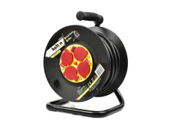 Predl�ovac� k�bel na bubne - 4 z�suvky 25m GEKO K00230