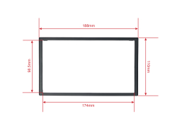 Dynavin univerz�lny  kovov�  r�mik   108,5 mm a plastov� r�m 110 mm MFK-S