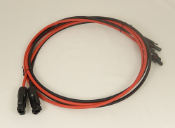 Predl�ovac� sol�rny k�bel  6mm2  - 2m SET