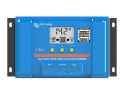 Sol�rny regul�tor PWM Victron Energy 20A LCD a USB 12V / 24V