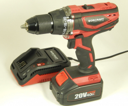 AKU skrutkova� Worcraft CHD-S20Li +  Bateria Worcraft CLB-20V-4.0 +  Nabijacka Worcraft CLC-20V-2.4 KOMPLET SET